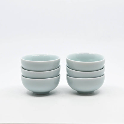 Koi Fish Kung Fu Tea Cups Set Sky Blue