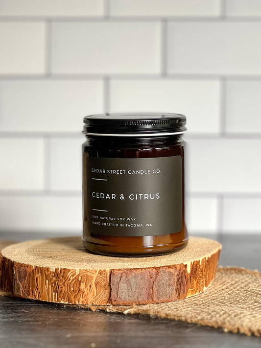 Cedar + Citrus Soy Candle