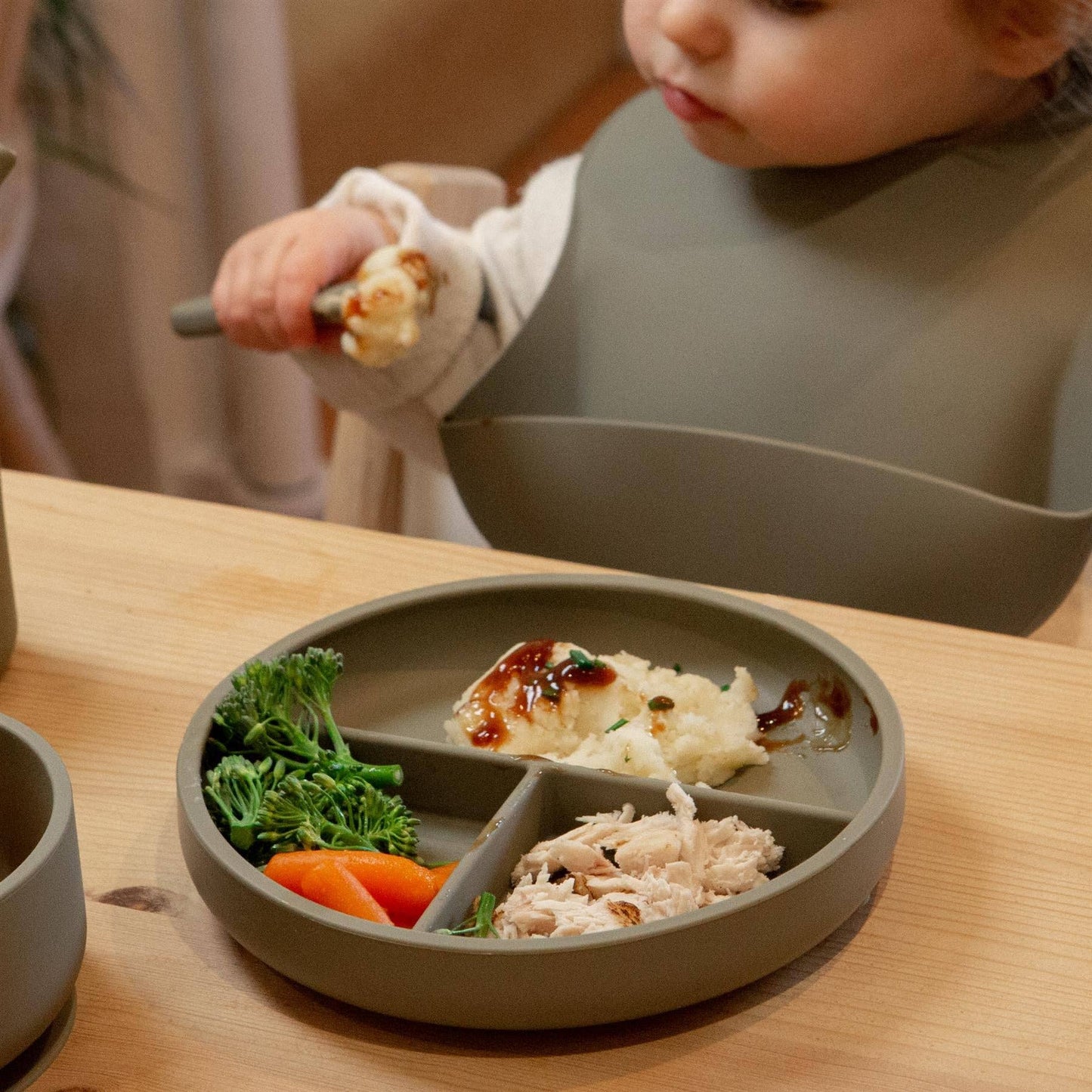 Baby Silicone Weaning Bib