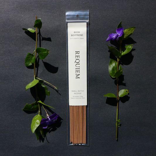 Requiem Incense Sticks - Small Batch Vancouver Island (20 Sticks) - Book Boyfriend