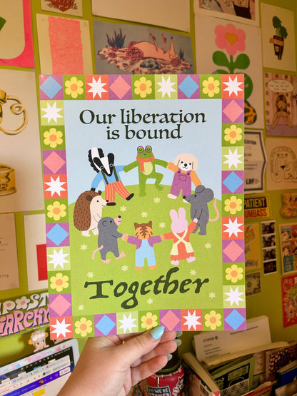 Close-up detail of the print's paper texture
