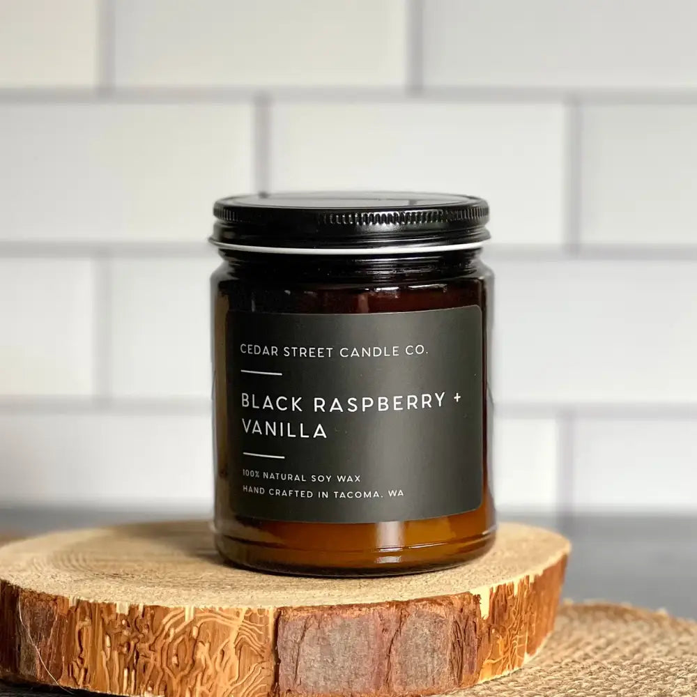 Black Raspberry + Vanilla Soy Candle - PABOOM