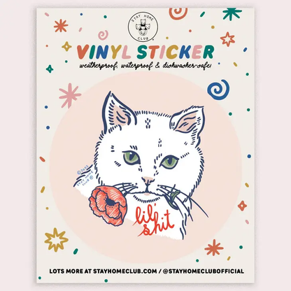 Lil Shit (Cat) Vinyl Sticker