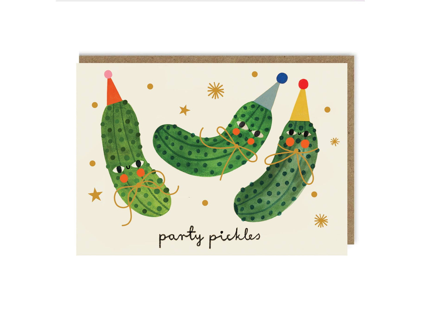Party Pickles Gold Foil Card