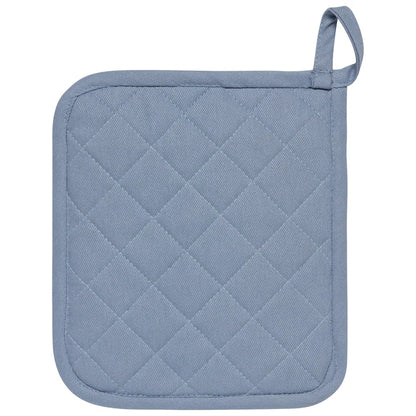 Superior Slate Blue potholder shown from the front to display the pocket opening – PABOOM