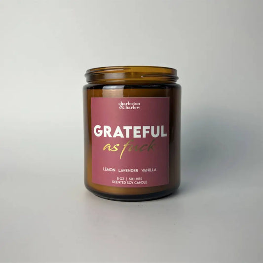 GRATEFUL AF Soy Candle - PABOOM