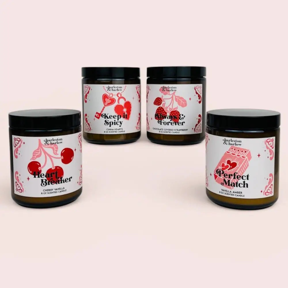Charleston & Harlow Candle Co. - Keep it Spicy Cinna Hearts Soy