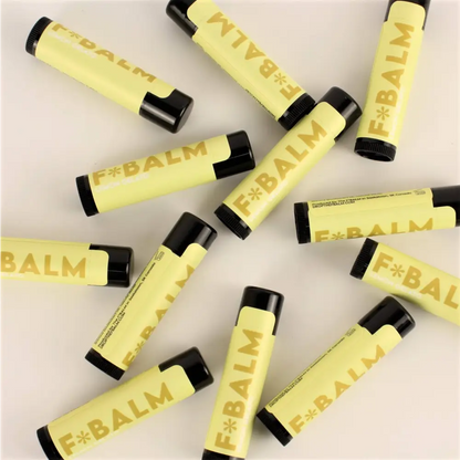 Charleston & Harlow Candle Co. - Lemon Gelato Lip Balm - numerous yellow lip balm tubes