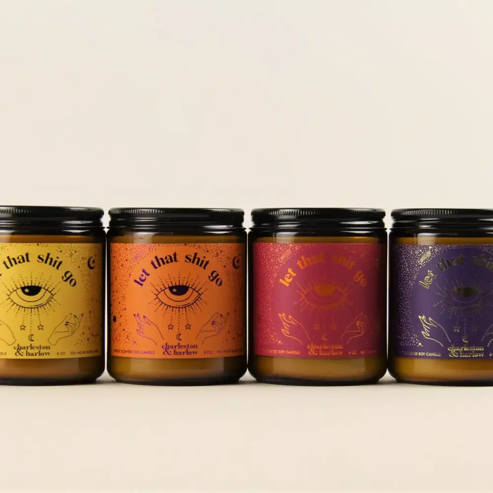 Let That Shit Go Bourbon, White Maple + Pecan Candle - PABOOM