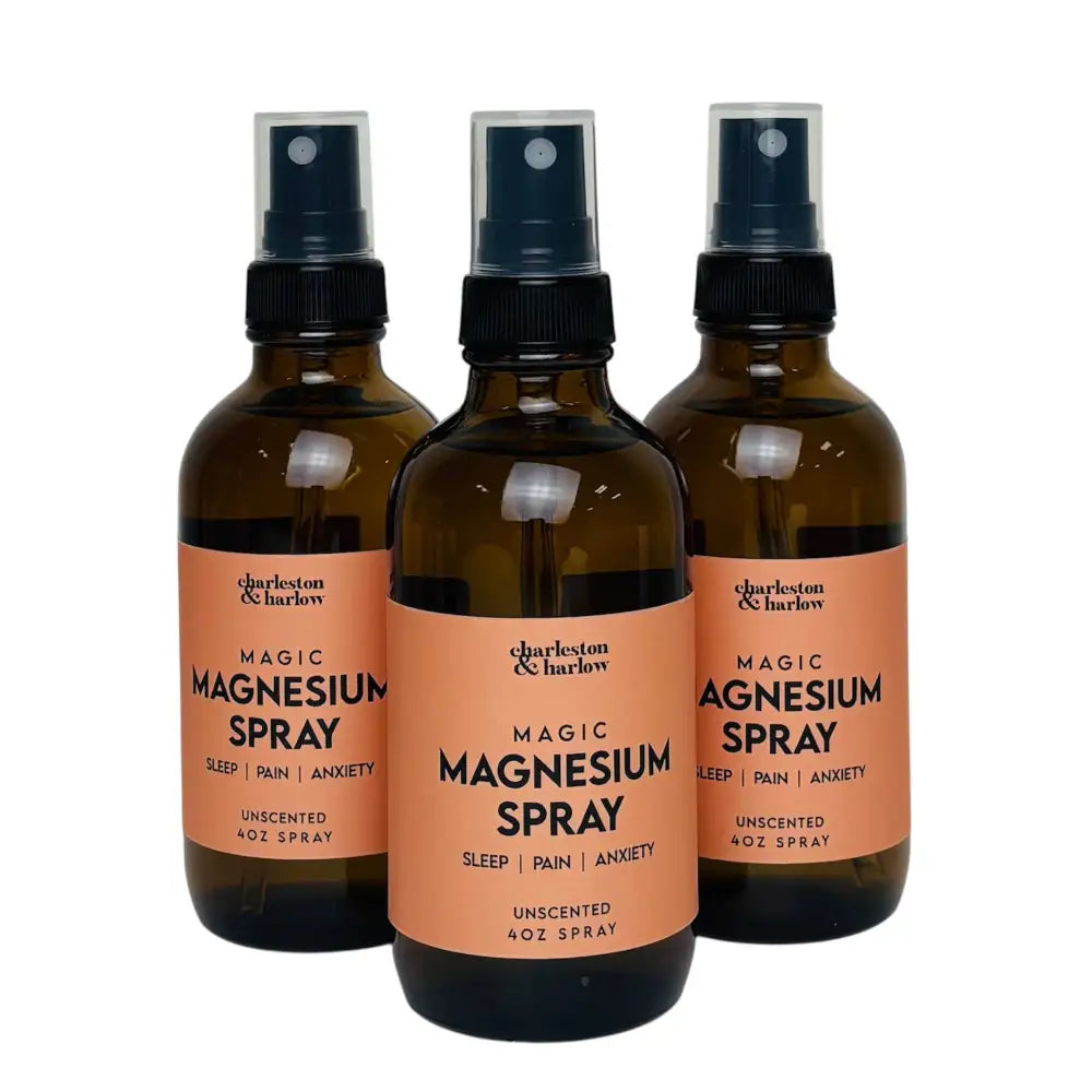 Charleston & Harlow Candle Co. - Unscented MAGIC Magnesium Spray -Sleep Anxiety Pain Relief