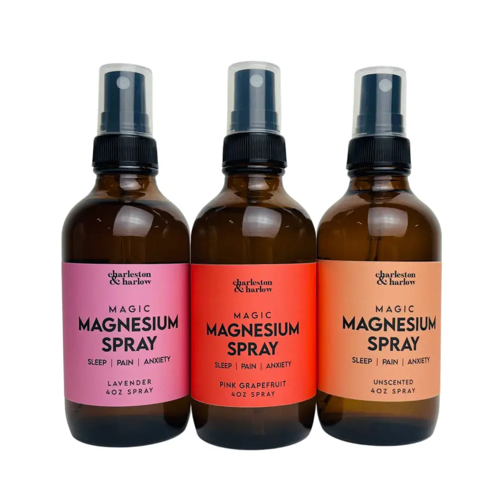 Charleston & Harlow Candle Co. - Unscented MAGIC Magnesium Spray -Sleep Anxiety Pain Relief