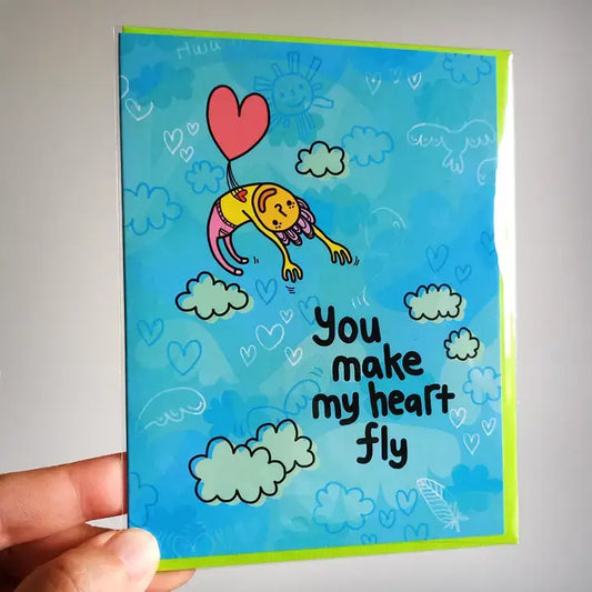 Heart Fly Card - PABOOM