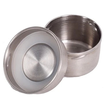 Onyx small stainless steel condiment container with lid - PABOOM