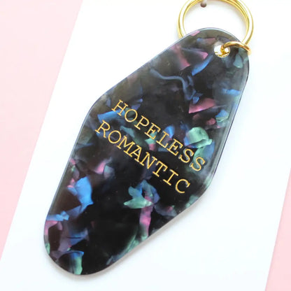 Black Crying Heart Motel Keytag - PABOOM