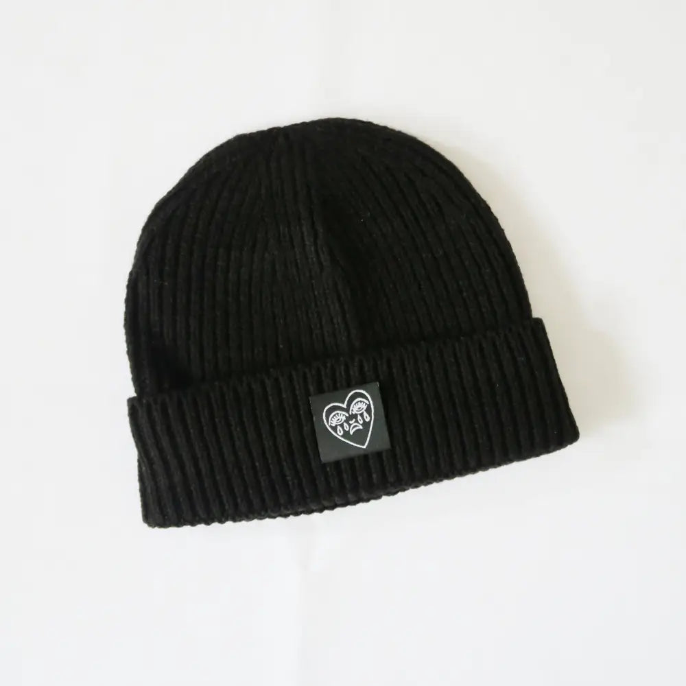 Crying Heart Ribbed Beanie - PABOOM