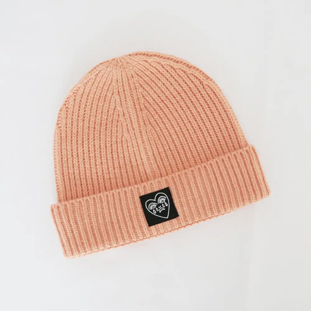 Crying Heart Ribbed Beanie - PABOOM