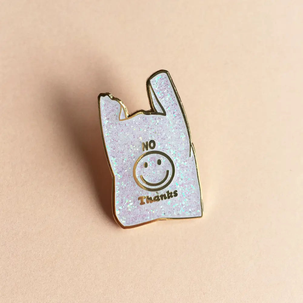No Thanks Enamel Pin - PABOOM