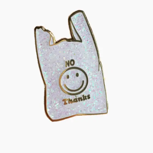 No Thanks Enamel Pin - PABOOM