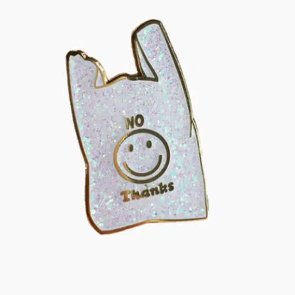 No Thanks Enamel Pin - PABOOM