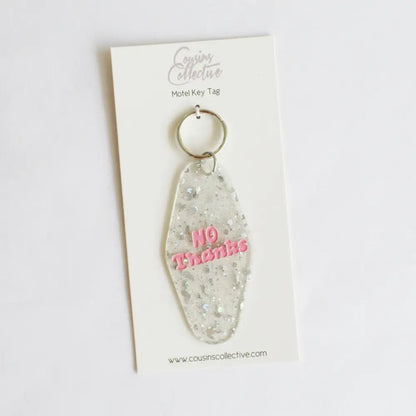 No Thanks Motel Keytag - PABOOM