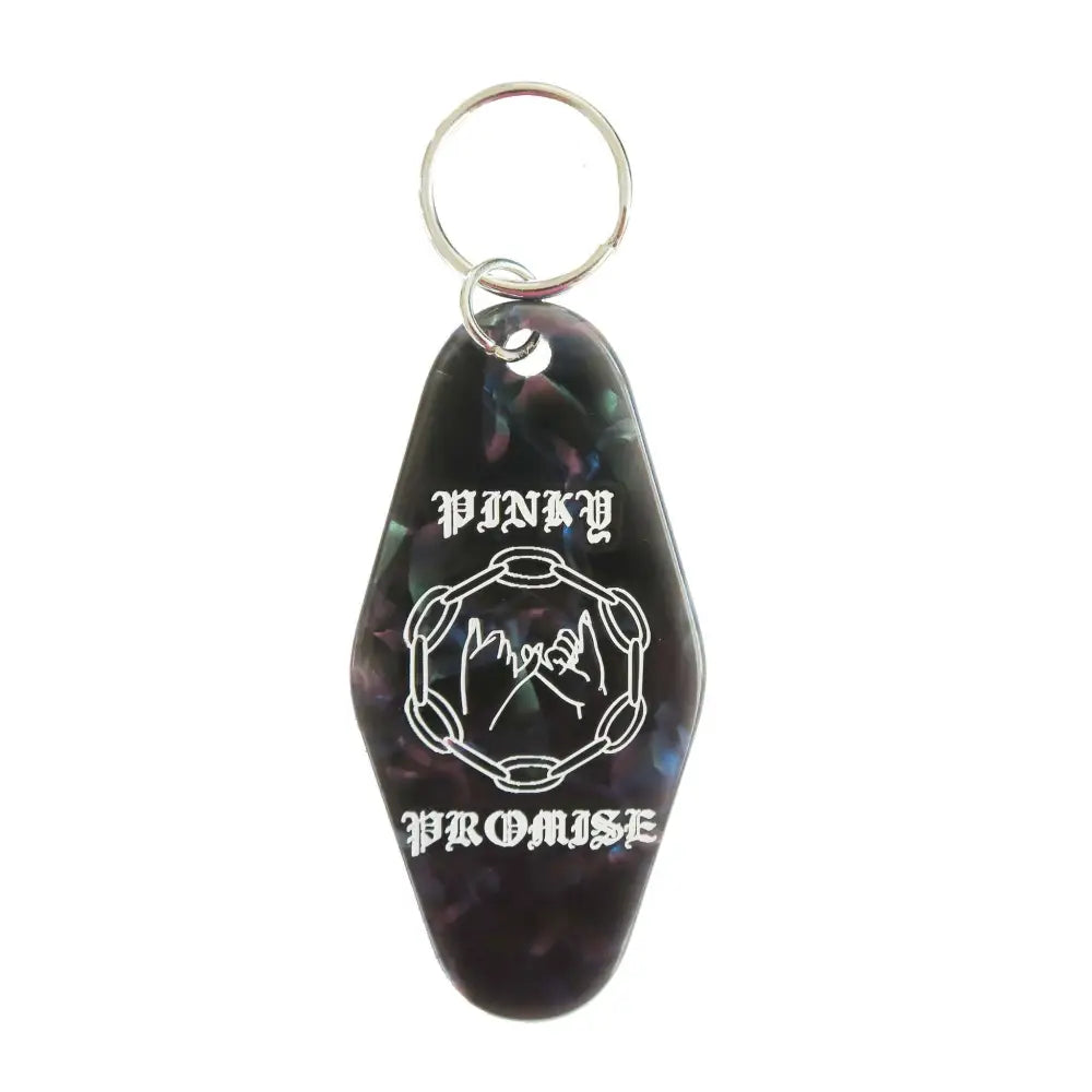 Cousins Collective - Pinky Promise Motel Keytag Keychain - Black