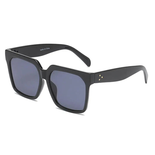 Cramilo Eyewear - Classic Oversized Fashion Square Sunglasses Black / No Packaging