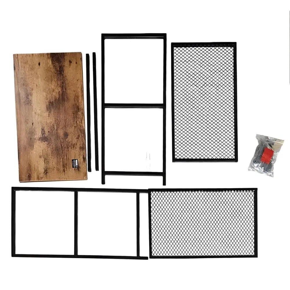 CTG Brands - 3 Level Trolley Black Powder Coated W/MDF Board