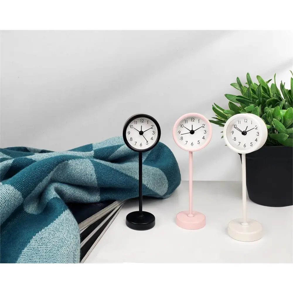 CTG Brands - Alarm Clock On Stand Pink