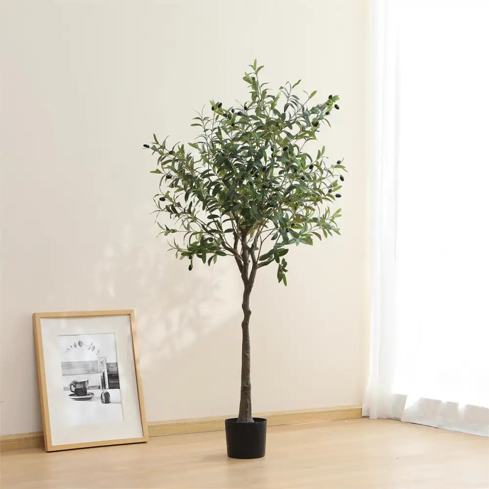 CTG Brands - Artificial Potted Olive Tree 63in.
