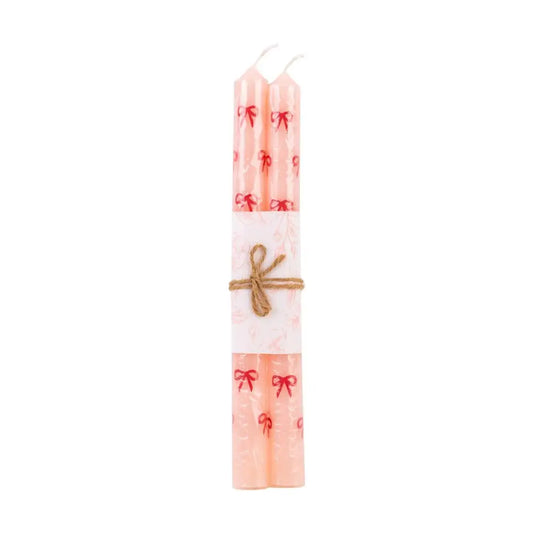 CTG Brands - Bows Printed Dinner Candles Set