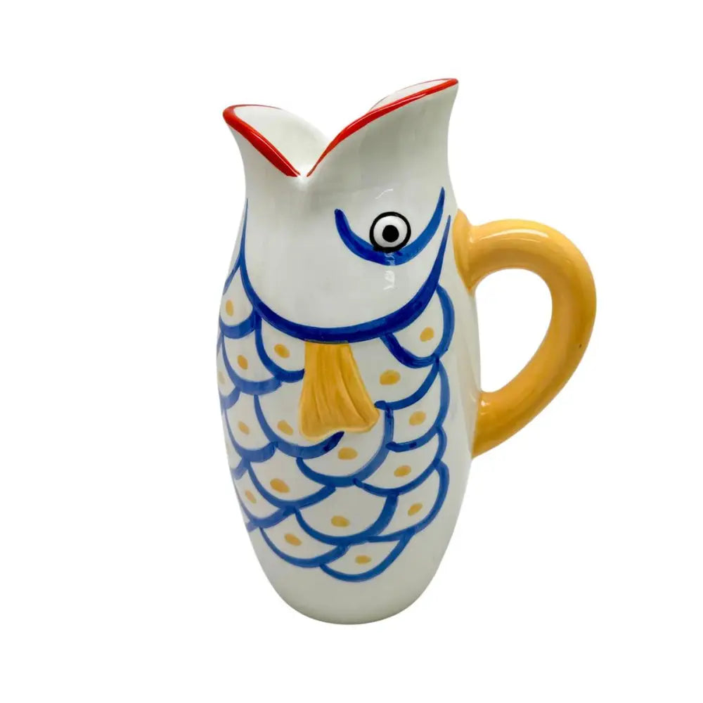 Fish Jug Vase - Pink/Teal