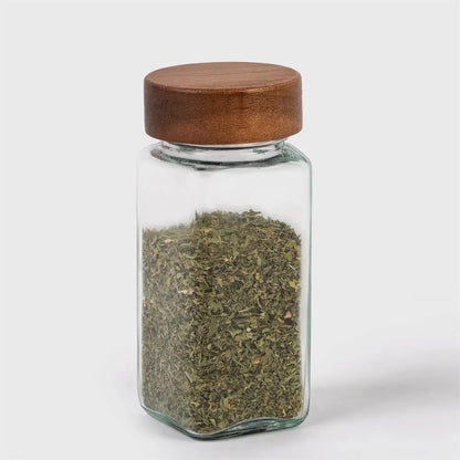 CTG Brands - Glass Spice Shaker W/Acacia Lid 120ml.