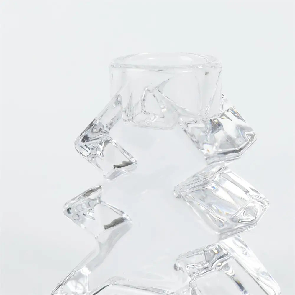 CTG Brands - Glass Tree Taper Holder 2.65’’x3.35’’H