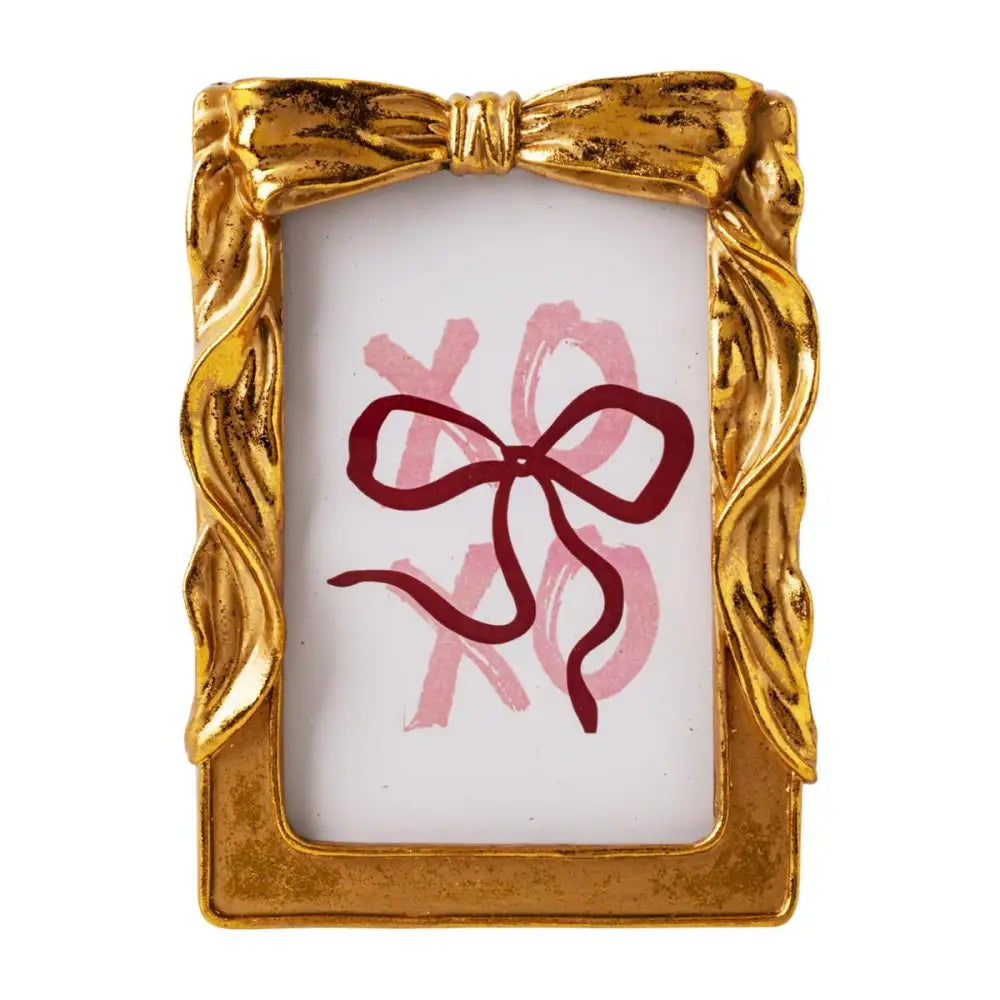 CTG Brands - Gold Bow Picture Frame 4x6’’