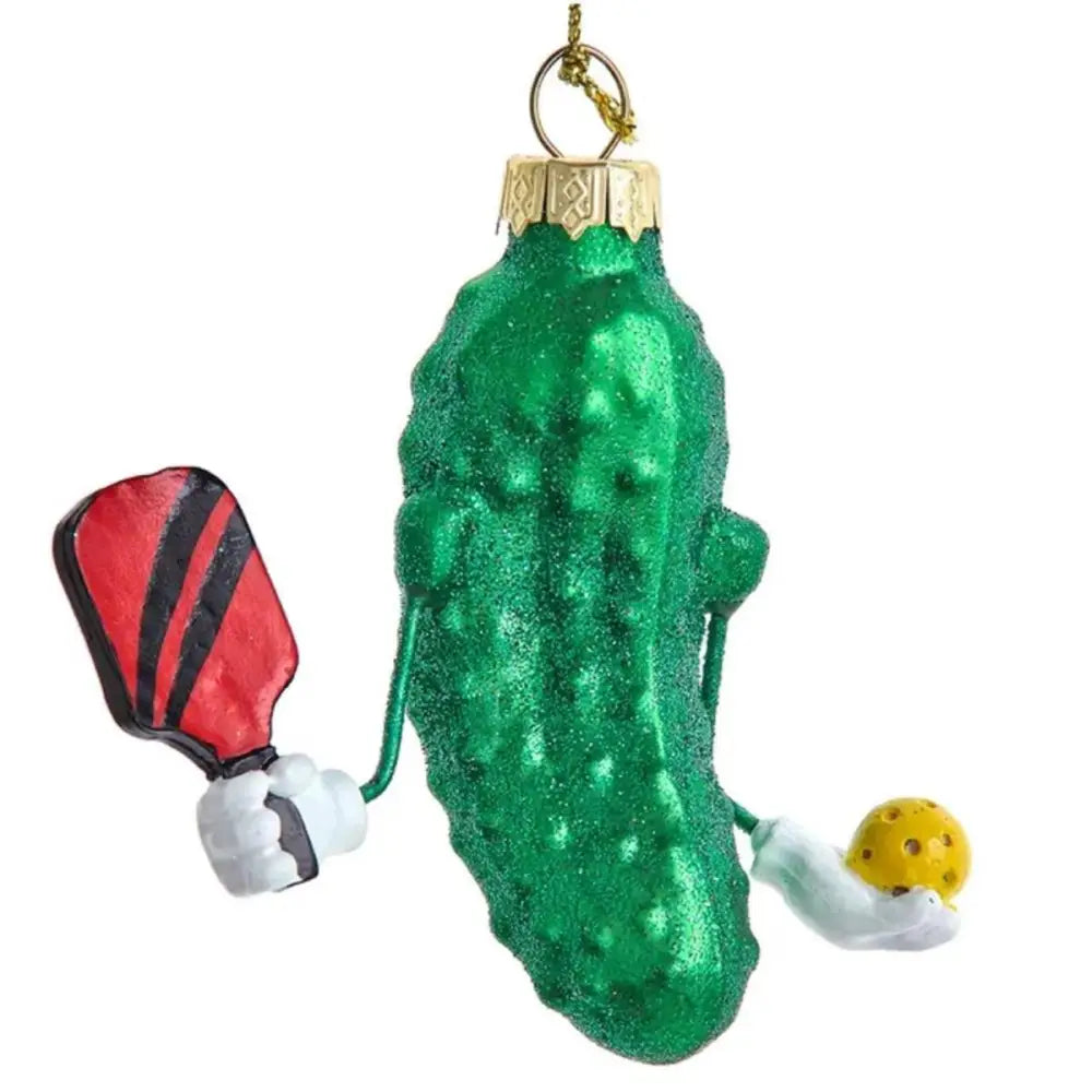 CTG Brands - Pickle Ball Glass Ornament