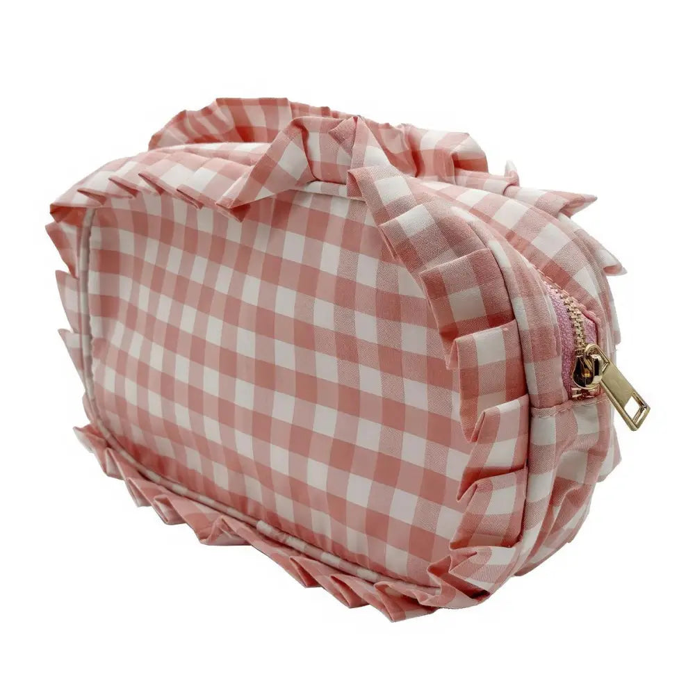 CTG Brands - Pouch Zippered Gingham Pink