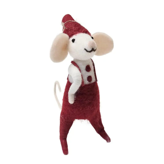 CTG Brands - Santa Mouse Felt Ornament