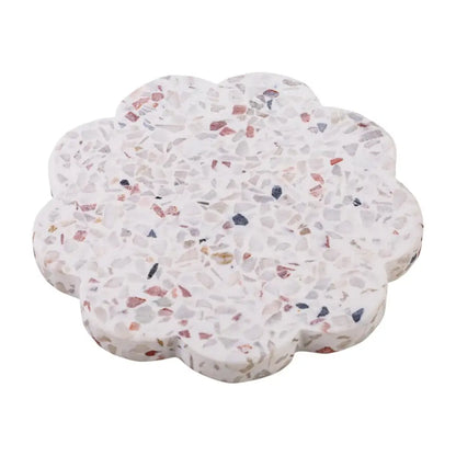 CTG Brands - Scalloped Terrazzo Coaster Set