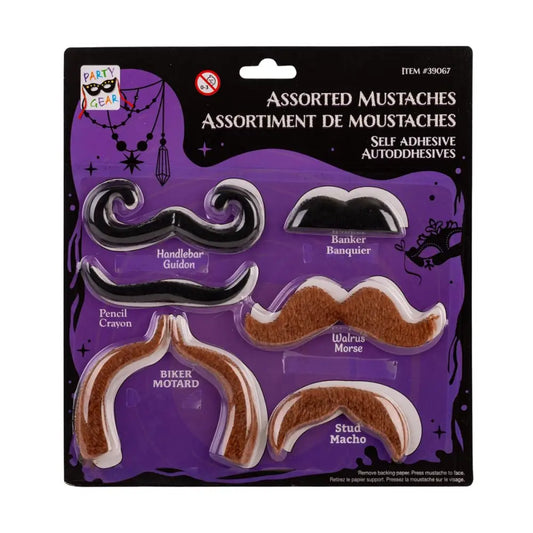 CTG Brands - Self Adhesive Moustaches S/6