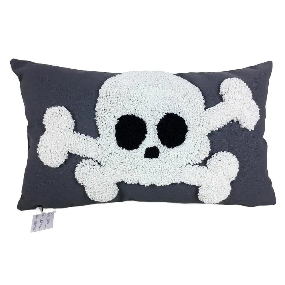 CTG Brands - Skeleton Pillow W/Loop-pile Embroidery