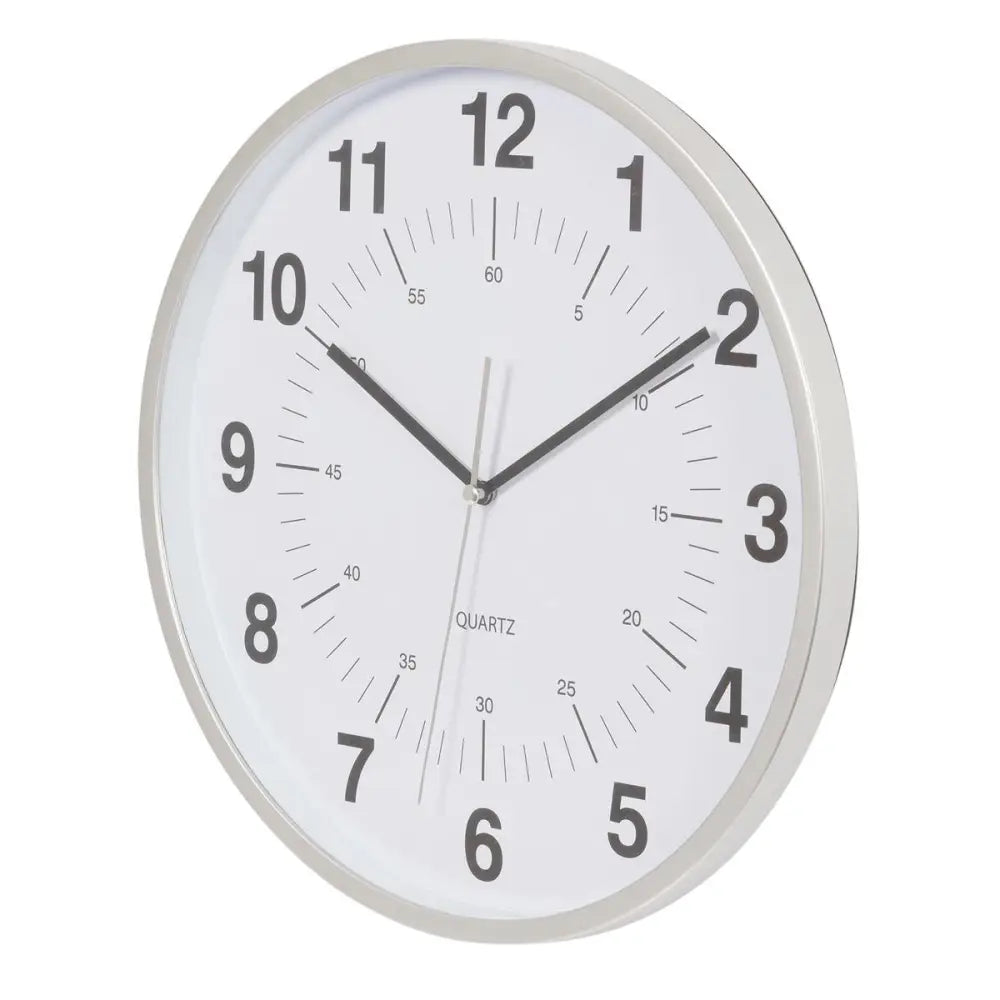 CTG Brands - Synchro Silent Clock Silver 12’’