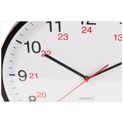 CTG Brands - Synchro Silent Hand Clock Black 12’’ 12/24HR