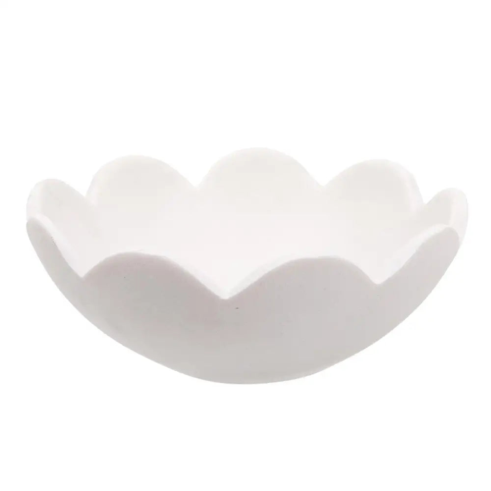 CTG Brands - White Bowl with Scalloped Edge