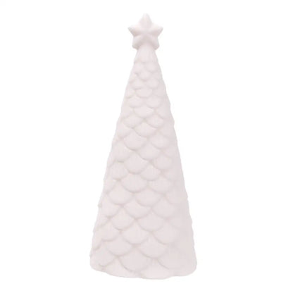 CTG Brands - White Ceramic Xmas Tree W LED Light