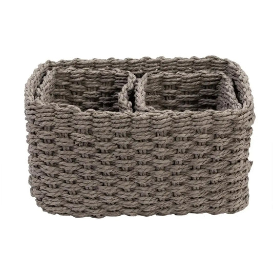 CTG Brands - Woven Storage Box Set Grey