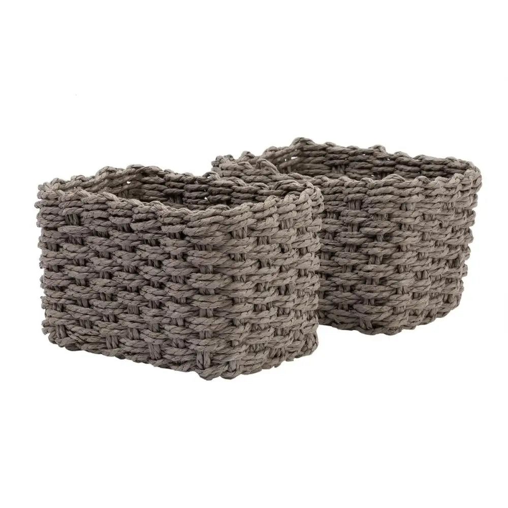 CTG Brands - Woven Storage Box Set Grey