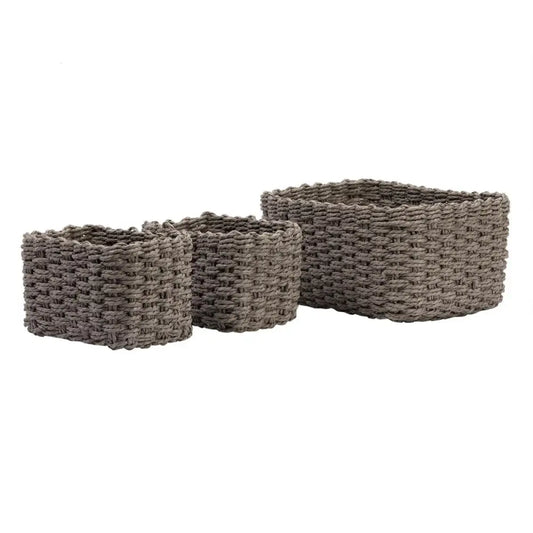 CTG Brands - Woven Storage Box Set Grey