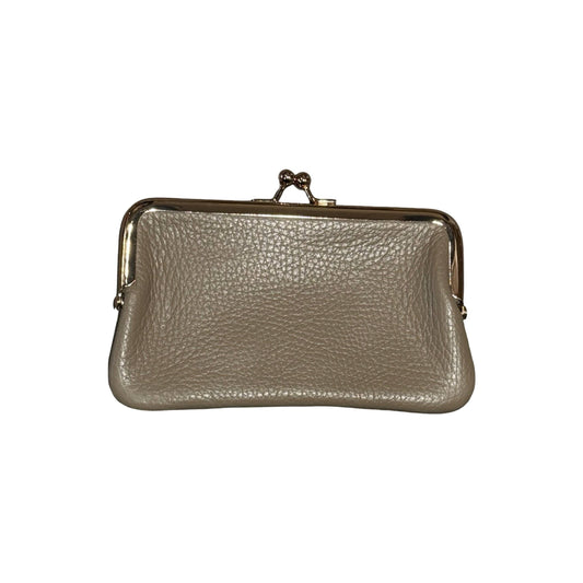 Wallet Purse Card Leather Seed Medium - Taupe