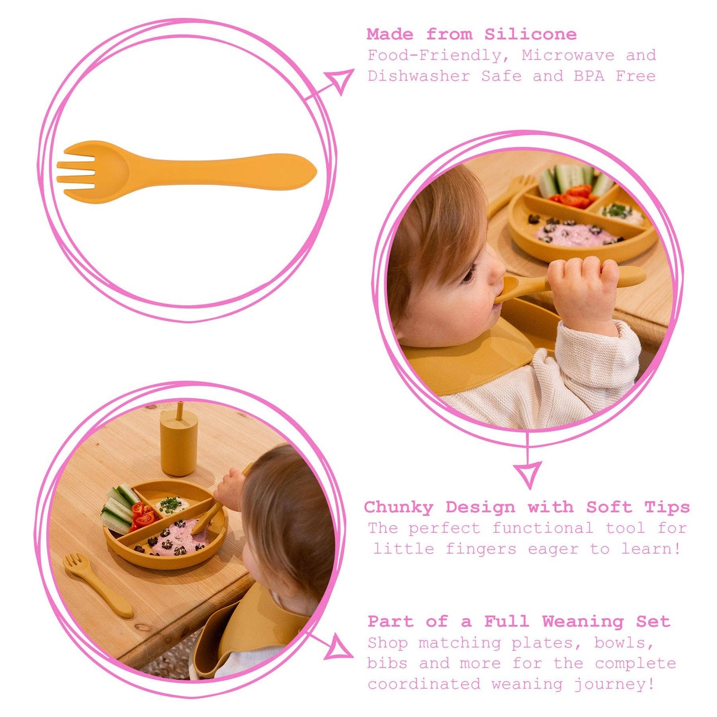 Baby Silicone Weaning Fork