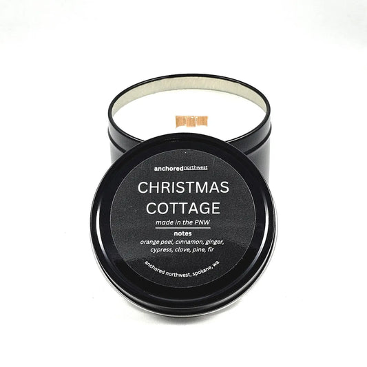 Christmas Cottage Travel Soy Candle